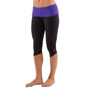 lululemon‎ athletica Black and Purple Leggings